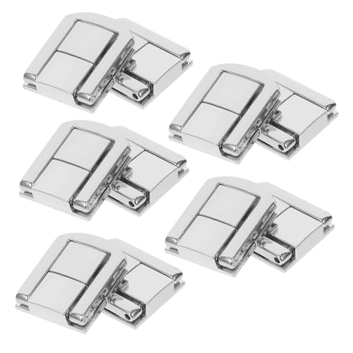 ANDRESLAD 10 Stück Teiliges Robuste Toggle Lock Box Hasps aus Silberfarbene Kistenverschlüsse mit Feiner Verarbeitung Verschleißfest und Langlebig für Schmuckkisten Truhen Geschenkboxen und von ANDRESLAD