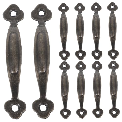 ANDRESLAD 10 Stück Teiliges Vintage Türgriffe aus Robustem Zinklegierung Rustikale Möbelbeschläge für Kommoden Schränke und Scheunentüren Einfache Montage Elegantes Retro Design von ANDRESLAD