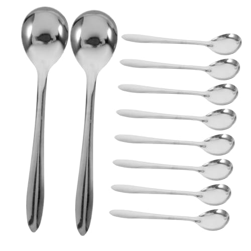 ANDRESLAD 100 Stück Teiliges Mini Kaffeelöffel aus Edelstahl Ergonomisch Geformt Rostfrei Vielseitig Verwendbar als Teelöffel Eisportionierer und Rührlöffel Spülmaschinengeeignet Modernes von ANDRESLAD