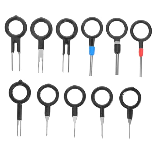 ANDRESLAD 11 Stück Teiliges Terminal Auspinnwerkzeug Langlebiges Kabel Ausbau Werkzeug für Auto und Elektronik Robustes Pin Removal Tool für Kfz Reparaturen und Kabelstecker Demontage von ANDRESLAD