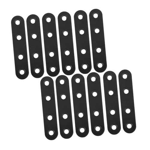 ANDRESLAD 12 Stück Teiliges Edelstahl Flachhalterung Schwarze Gerade Winkelträger Verstärkte Fixierplatte für Möbel Reparatur Vielseitig Einsetzbar ANDRESLAD 12 Stück Teiliges Edelstahl Flachhalterung Schwarze Gerade Winkelträger Verstärkte Fixierplatte für Möbel Reparatur Vielseitig Einsetzbar von ANDRESLAD