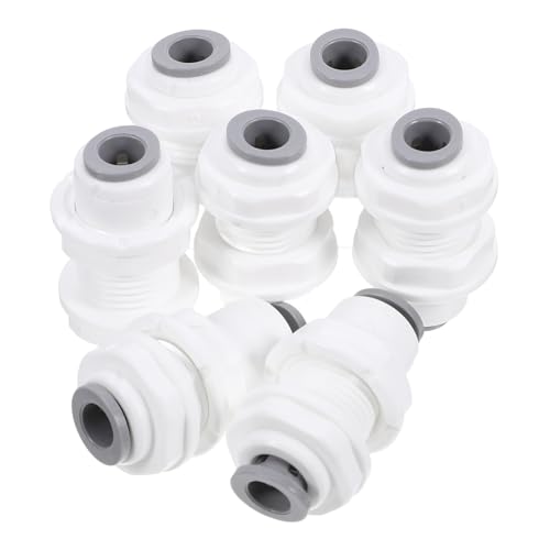 ANDRESLAD 12 Stück Teiliges Ro Wasserrohr Schnellkupplung Push to connect Verbinder für Umkehrosmose systeme Langlebige Kunststoff schottverbinder Einfache Installation Vielseitig von ANDRESLAD