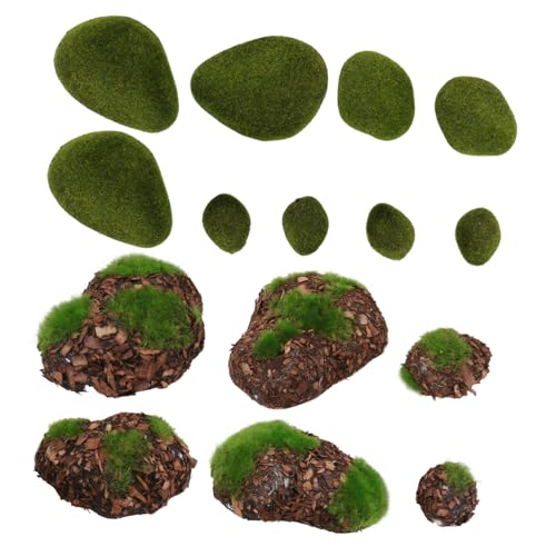ANDRESLAD 14 Stück Teiliges Künstliches Moosstein dekor Realistisch Gestaltete Grüne Imitationssteine für DIY Pflanzenwand Terrarien Feengärten und Bastelprojekte Langlebig und Leicht ANDRESLAD 14 Stück Teiliges Künstliches Moosstein dekor Realistisch Gestaltete Grüne Imitationssteine für DIY Pflanzenwand Terrarien Feengärten und Bastelprojekte Langlebig und Leicht von ANDRESLAD