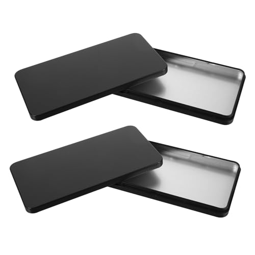 ANDRESLAD Aufbewahrungsbox Metall Aufbewahrungsboxen Deckel 2 Bargeldbehälter Für Home Office von ANDRESLAD