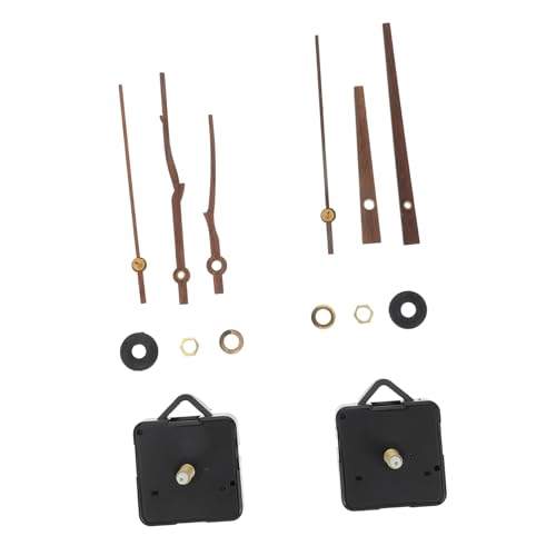 ANDRESLAD 2 Sätze Teiliges Quarzuhrwerk mit Zeigern Geräuschloses Wanduhrwerk Ersatzkit Langlebig und Kompatibel für Uhr Reparatur und DIY Projekte von ANDRESLAD