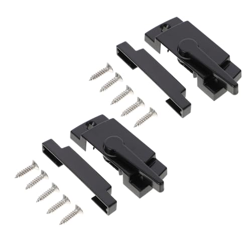 ANDRESLAD 2 Sätze Teiliges Zinklegierung Sash Locks Sicherheits Fensterschlösser mit Glatter Oberfläche und Einbruchsicher Geeignet für Schiebefenster und Türen von ANDRESLAD