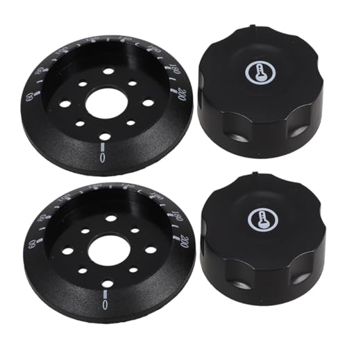 ANDRESLAD 2 Stück Ersatz drehknöpfe für Elektroherd Temperaturregler Geeignet für Backofen Gasherd Flamme Wasserkocher und Fritteuse Langlebig und Wiederverwendbar von ANDRESLAD