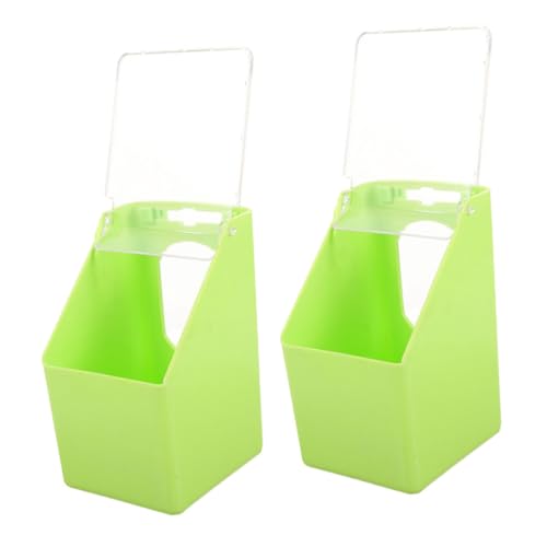 ANDRESLAD 2 Stück Hängender Tauben futterspender aus Robustem Großer Vogelfutterbehälter mit Praktischem Design Verschleißfest Einfach zu Reinigen für Vogelkäfige und Wellensittiche von ANDRESLAD