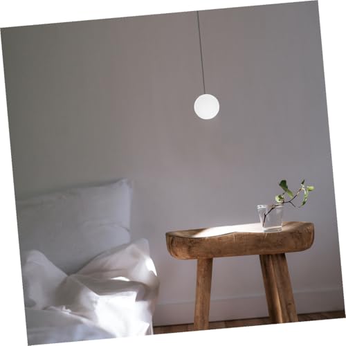 ANDRESLAD 2 Stück Milchweißer Acryl Kugellampenschirm Einloch decken Tischlampenabdeckung Kleine Lampenschirme für Wohnzimmer Schlafzimmer und Essbereich Einfache Montage von ANDRESLAD