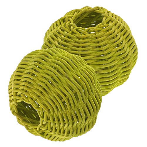 ANDRESLAD 2 Stück Rattan Lampenschirme Woven Lampenschirm Deko für Tischlampe Nachttischlampe Diy Lampenzubehör Geeignet für Innenräume Hellgrün Langlebig und Pflegeleicht ANDRESLAD 2 Stück Rattan Lampenschirme Woven Lampenschirm Deko für Tischlampe Nachttischlampe Diy Lampenzubehör Geeignet für Innenräume Hellgrün Langlebig und Pflegeleicht von ANDRESLAD