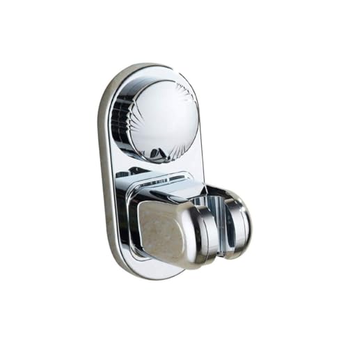 ANDRESLAD 2 Stück Saugnapf Duschkopfhalterung mit Verstellbarem Abs Halter Wiederverwendbarer Wandhalter ohne Bohren Silikon Saugfuß für Badezimmerwand Glas Tür Flexibel Anpassbar von ANDRESLAD