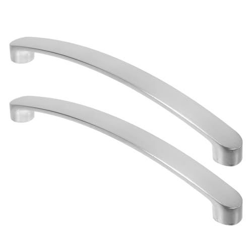 ANDRESLAD 2 Stück Teiliges Aluminiumlegierung Möbelgriffe mit Gebürstetem Nickel finish Lochabstand Langlebige Küchenschrank Schubladengriffe Einfache Montage Vielseitig für Möbel und von ANDRESLAD