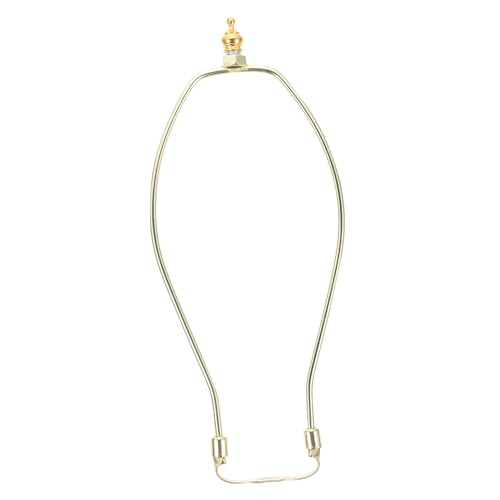 ANDRESLAD 2 Stück Teiliges Lampenharfenhalter aus Verchromtem Metall Stabile Langlebige Horn lampenrahmen mit Dekorativem Goldfarbenem Finish Einfache Montage Geeignet für Steh Tischlampen von ANDRESLAD