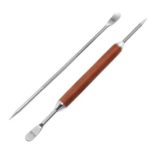 ANDRESLAD 2 Stück Teiliges Latte Art Pen aus Edelstahl mit Ergonomischem Griff Doppelseitiges Tool für Cappuccino und Espresso Dekoration Langlebiges Kaffeezubehör für Kreative von ANDRESLAD