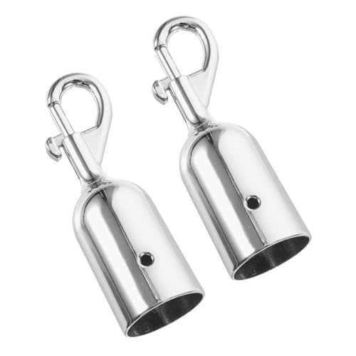 ANDRESLAD 2 Stück Teiliges Metall Seilendkappen mit Doppelhaken Praktische Kordelstopper für Geländer Absperrungen Sicherheitsabsperrungen und Empfangsbereiche Einfache Montage Silberfarbene ANDRESLAD 2 Stück Teiliges Metall Seilendkappen mit Doppelhaken Praktische Kordelstopper für Geländer Absperrungen Sicherheitsabsperrungen und Empfangsbereiche Einfache Montage Silberfarbene von ANDRESLAD