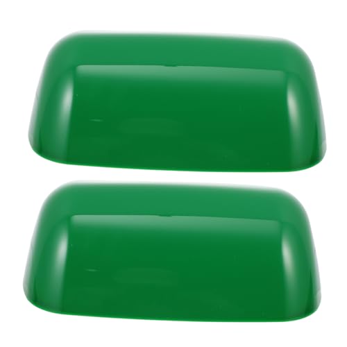 ANDRESLAD 2 Stück Vintage Lampenschirm Grün Delikater Lampenschirm aus Hochwertigem Material Lichtschutz für Tischlampe Weiches Licht Augenschonend Dekorativer Lampenüberzug für Wohnzimmer von ANDRESLAD