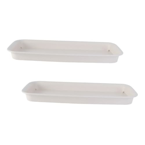 ANDRESLAD 2 Stück Wasserschale Pflanzentopfsaucer rechteckige Pflanzenuntersetzer aus Kunststoff Tabletts für Blumentöpfe Untersetzer für Pflanzen Blumenpot -Tablett Plastik Beige ANDRESLAD 2 Stück Wasserschale Pflanzentopfsaucer rechteckige Pflanzenuntersetzer aus Kunststoff Tabletts für Blumentöpfe Untersetzer für Pflanzen Blumenpot -Tablett Plastik Beige von ANDRESLAD