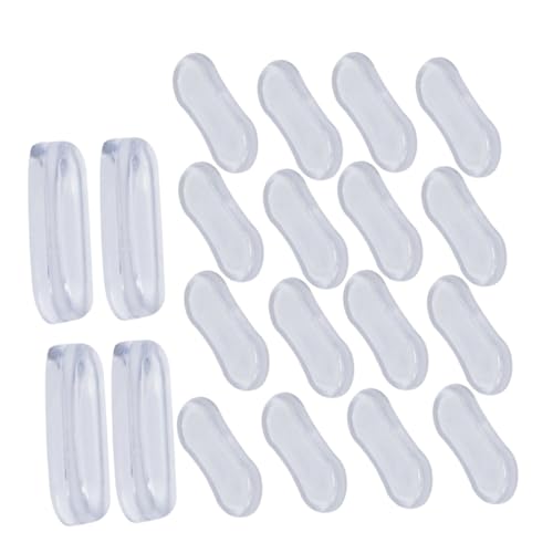 ANDRESLAD 20 Stück Toilettendeckel Kleberpolster Toilettendeckel Stoßstange weiche Toilettensitzauflage gepolstertes WC-Sitzkissen Klebepuffer für Toiletten Kieselgel Transparent von ANDRESLAD