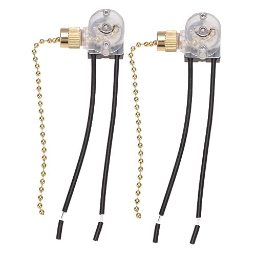 ANDRESLAD 2 Stück Zugketten Lichtschalter Für Deckenventilator Bronze Für Zuhause Und Büro 2 Einstellungen ANDRESLAD 2 Stück Zugketten Lichtschalter Für Deckenventilator Bronze Für Zuhause Und Büro 2 Einstellungen von ANDRESLAD