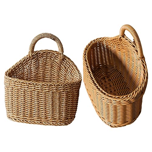 ANDRESLAD Eleganter Wandbehangkorb Gewebter Aufbewahrungshalter Für Die Küche Kleiner Gewebter Korb Für Kleinigkeiten Hängender Gewebter Korb Knoblauchkorb ANDRESLAD Eleganter Wandbehangkorb Gewebter Aufbewahrungshalter Für Die Küche Kleiner Gewebter Korb Für Kleinigkeiten Hängender Gewebter Korb Knoblauchkorb von ANDRESLAD