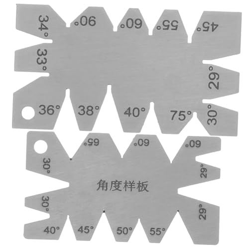 ANDRESLAD 2stücke Metall Winkel Mess Werkzeug Holzbearbeitung Lineal Edelstahl Messgerät Konstruktionslineal Schneidwerkzeug Präzise Winkelmesinstrument von ANDRESLAD