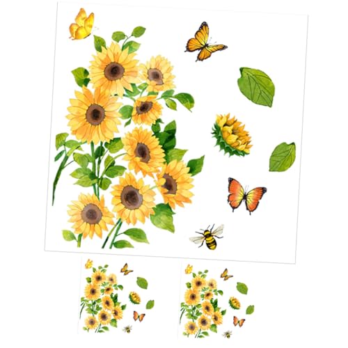 ANDRESLAD 3 Blätter Teiliges Wasserdichte Toilettenaufkleber mit Sonnenblumen und Schmetterlingsmotiv Selbstklebende Wc Deko für Badezimmer Einfache Anbringung Ablösbar ohne Rückstände ANDRESLAD 3 Blätter Teiliges Wasserdichte Toilettenaufkleber mit Sonnenblumen und Schmetterlingsmotiv Selbstklebende Wc Deko für Badezimmer Einfache Anbringung Ablösbar ohne Rückstände von ANDRESLAD