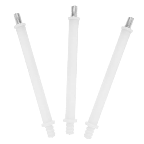 ANDRESLAD 3 Stück Toilettenbürsten Ersatzgriff aus Robustem Kunststoff Gewinde Komfortabler Griff Einfacher Wechsel für Bad Hotel Öffentliche Wc Langlebiger Wc Bürstenstiel von ANDRESLAD