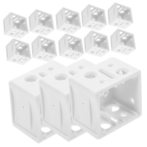 ANDRESLAD 30 Stück Teiliges Weiße Mini Jalousien Halterung aus Hochwertigem Abs Stabile Fensterjalousien Halterung für Kopfprofil Installieren Geeignet für Innen Außenmontage von ANDRESLAD