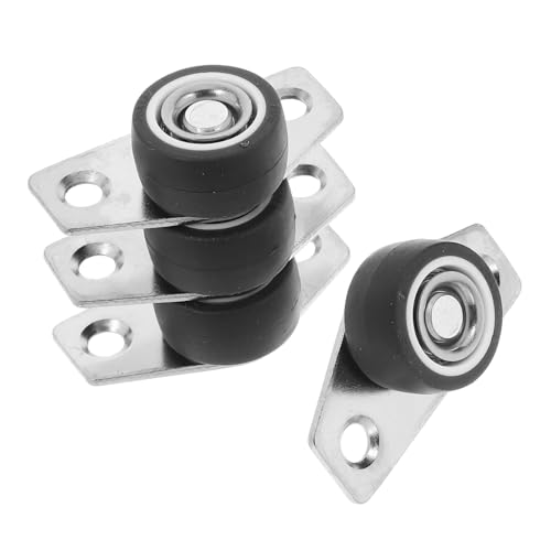 ANDRESLAD 4 Sätze Silent Swivel Casters Tpr Weiche Für Holzmöbel Schubladen Und Möbelwannen Seitliche Montage Leise Gleiten Für Schränke Nachttische Und Kommoden von ANDRESLAD