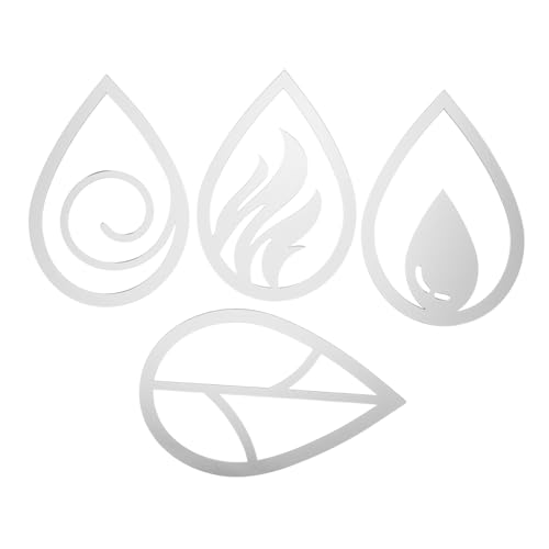 ANDRESLAD 4 Stück Acryl Wandsticker Silber Selbstklebend Wasser tropfen Design Wanddeko Schlafzimmer Wohnzimmer Modernes Wandornament ANDRESLAD 4 Stück Acryl Wandsticker Silber Selbstklebend Wasser tropfen Design Wanddeko Schlafzimmer Wohnzimmer Modernes Wandornament von ANDRESLAD