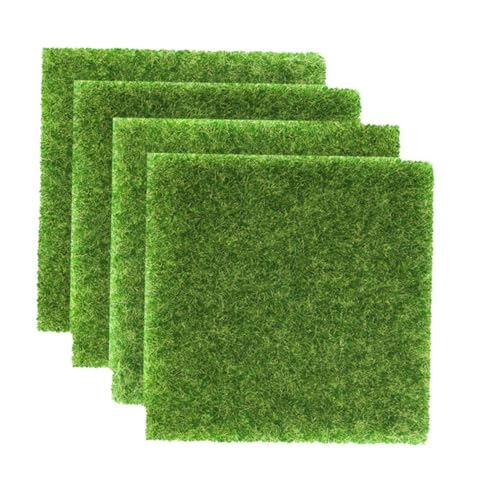 ANDRESLAD 4 Stück Teiliges Künstliches Gras DIY Mini Landschaft Kunstrasen Vielseitige Dekoration für Sandtisch Modellbau Haus und Garten Langlebiger Micro Lawn Teppich ANDRESLAD 4 Stück Teiliges Künstliches Gras DIY Mini Landschaft Kunstrasen Vielseitige Dekoration für Sandtisch Modellbau Haus und Garten Langlebiger Micro Lawn Teppich von ANDRESLAD