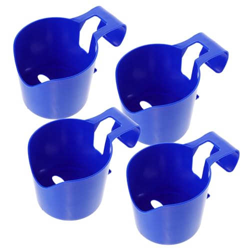 ANDRESLAD 4 Stück Teiliges Pool Becherhalter aus Leichtem Kunststoff Schwimmender Getränkehalter für Poolrand Praktischer Halter für Flaschen Dosen und Becher Einfach von ANDRESLAD