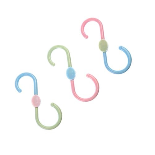 ANDRESLAD 4er Packung Bunte Drehbare Mehrzweck haken aus Abs Platzsparend und Schön zum Aufhängen von Schuhen Hüten Handtüchern und Haushaltsgegenständen Farblich Sortiert Zufällige Farbe von ANDRESLAD