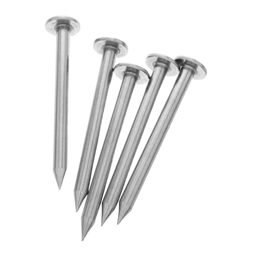 ANDRESLAD 5 Stück Teiliges Edelstahl Vermessungspfähle Niedriger Aufbau Robuste Grundstücksmarkierer Präzise Messnägel für Garten Bodenanker Vielseitig Einsetzbar bei BAU und Vermessung von ANDRESLAD