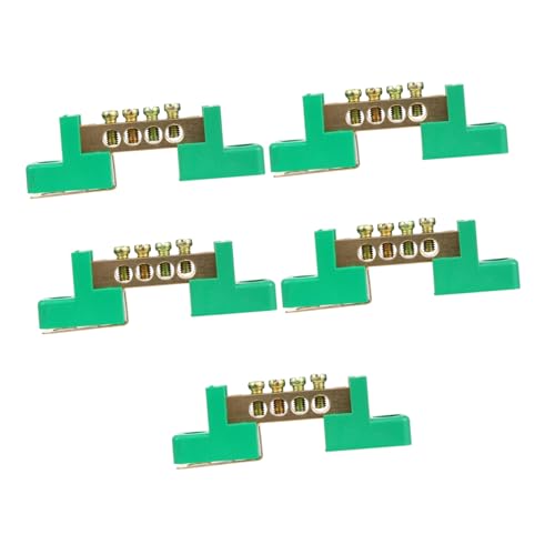 ANDRESLAD 5 Stück Teiliges Kupfer Terminal Block mit Hoher Wärme Flammbeständigkeit Nickelbeschichtete Sammelschiene für Sichere Erdung und Stromverteilung im Verteilerkasten ANDRESLAD 5 Stück Teiliges Kupfer Terminal Block mit Hoher Wärme Flammbeständigkeit Nickelbeschichtete Sammelschiene für Sichere Erdung und Stromverteilung im Verteilerkasten von ANDRESLAD