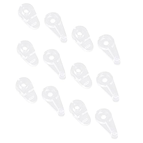 ANDRESLAD 50 Stück Clips für Spiegelmontage Transparente Halterungen mit Schrauben zur Einfachen Befestigung von Spiegeln Wohnzimmer Badezimmer und Vitrinen Stabil und Langlebig für Sichere von ANDRESLAD