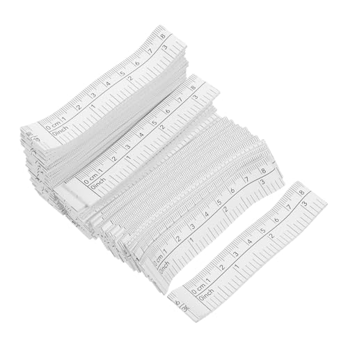 ANDRESLAD 50 Stück Teiliges Papiermaßband Doppelseitig Präzises Einweg-messwerkzeug für Wundvermessung Kopf Körperumfangsmessung Robustes Leichtes Tape Measure für Pflege und Handwerk von ANDRESLAD