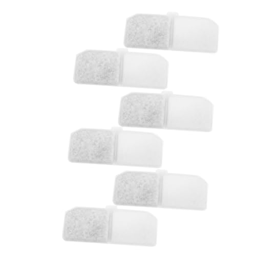 ANDRESLAD 6 Stück Ersatzfilter für Haustier wasserspender Aktivkohle Schaumfilter Katzenbrunnen Filter für Frisches Wasser und Feine Reinigung Geeignet für Trinkbrunnen Zuhause Tiergeschäft von ANDRESLAD