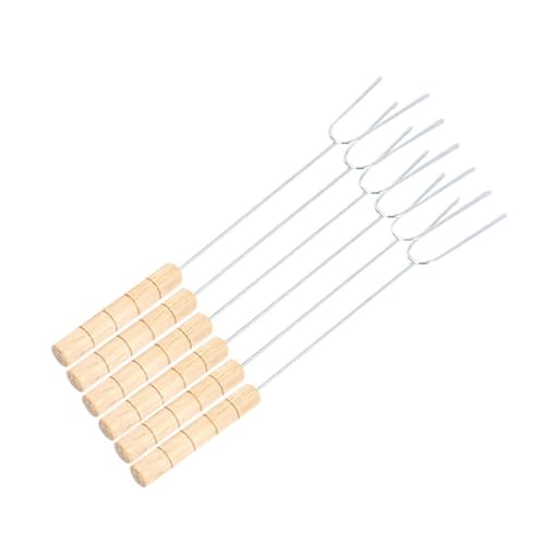 ANDRESLAD 6 Stück Teiliges U förmiges Grillbesteck aus Edelstahl mit Holzgriff Rostfrei und Langlebig Fleischgabeln für Outdoor Barbecue Geburtstagspartys und Dinner Sichere und Komfortable ANDRESLAD 6 Stück Teiliges U förmiges Grillbesteck aus Edelstahl mit Holzgriff Rostfrei und Langlebig Fleischgabeln für Outdoor Barbecue Geburtstagspartys und Dinner Sichere und Komfortable von ANDRESLAD