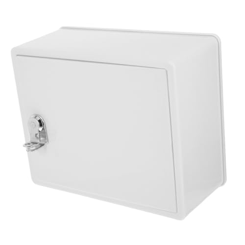 ANDRESLAD Abschließbare Milchbox Wandmontage Milchbehälter aus Robustem Material Einfache Reinigung Werkzeuglose Installation Moderner Stil für Haustür und Outdoor Milchaufbewahrung von ANDRESLAD