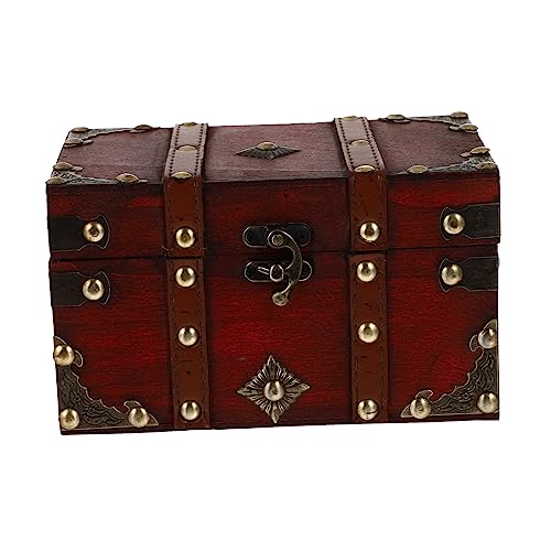ANDRESLAD Aufbewahrungsbox Aus Holz Für Zuhause Retro Holzbox Als Schreibtisch-Organizer Vintage Aufbewahrungsbox Mit Schöner Textur Für Kleine Gegenstände von ANDRESLAD