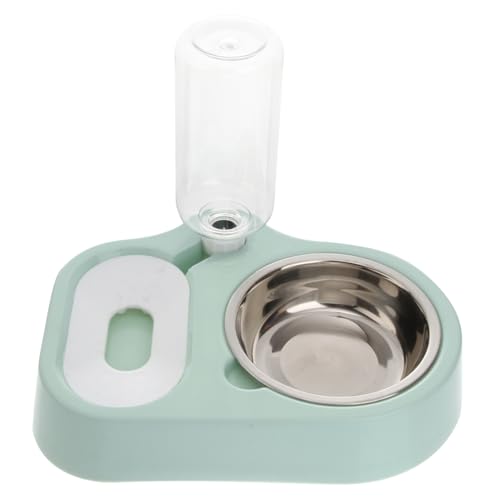 ANDRESLAD Automatischer Haustier wasserspender mit Staubschutz Langlebiger Kunststoff Trinknapf für Katzen und Hunde Praktischer Futter Wassernapf Einfach zu Reinigen Fördert Trinkverhalten von ANDRESLAD