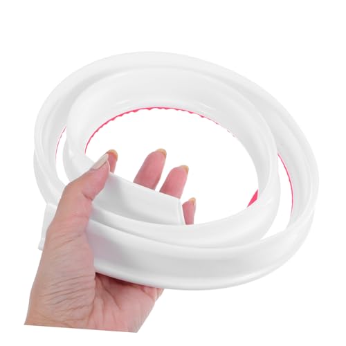 ANDRESLAD Biegsame Duschschwelle aus Silikon Selbstklebende Wassersperre Badewannen Baffle Strip für Badezimmer Trockentrennung Weiß von ANDRESLAD