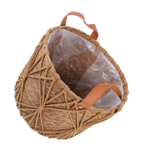 ANDRESLAD Blumenkorb Mit Griff Gewebter Seil-aufbewahrungskorb Für Zuhause Hochzeit Outdoor-Dekoration Leicht Zu Tragen Elegant von ANDRESLAD