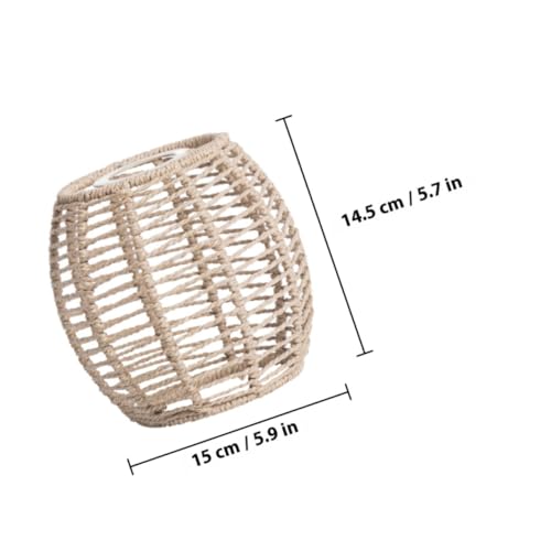 ANDRESLAD Boho Lampenschirm aus Gewebtem Papierseil Rustikale Deckenleuchte Robust und Formbeständig Kompakt für Kleine Räume Geeignet für Wohnzimmer Küche Badezimmer und Esszimmer Fassung ANDRESLAD Boho Lampenschirm aus Gewebtem Papierseil Rustikale Deckenleuchte Robust und Formbeständig Kompakt für Kleine Räume Geeignet für Wohnzimmer Küche Badezimmer und Esszimmer Fassung von ANDRESLAD