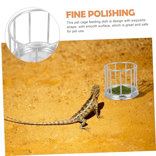 ANDRESLAD Edelstahl Futter Wasserschale für Reptilien Schildkröten Wassernapf Robust Rostfrei Kleine für Terrarium Haustierfutterstation Langlebig Sicher ANDRESLAD Edelstahl Futter Wasserschale für Reptilien Schildkröten Wassernapf Robust Rostfrei Kleine für Terrarium Haustierfutterstation Langlebig Sicher von ANDRESLAD