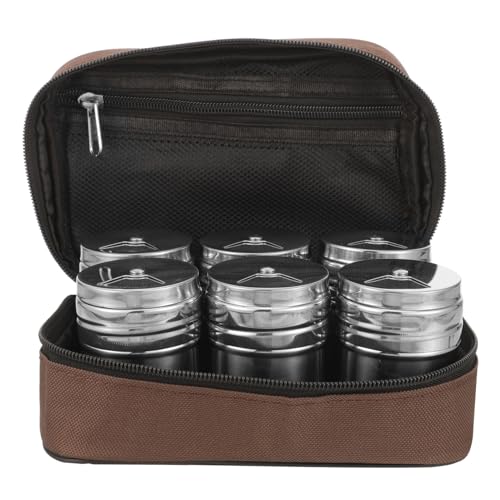 ANDRESLAD Edelstahl Gewürzstreuer mit Tragetasche Kompakter Tragbarer Gewürzspender für Grill und Küche Rostfrei Platzsparend für Outdoor Barbecue und Kleine Küchen ANDRESLAD Edelstahl Gewürzstreuer mit Tragetasche Kompakter Tragbarer Gewürzspender für Grill und Küche Rostfrei Platzsparend für Outdoor Barbecue und Kleine Küchen von ANDRESLAD