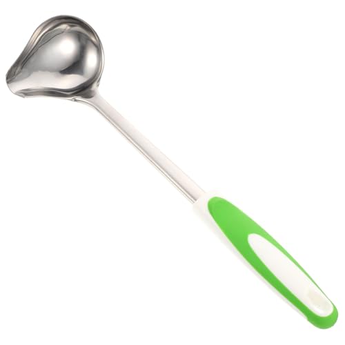 ANDRESLAD Edelstahl Sauce Suppenkelle mit Ausgießer Anti rutsch Küchenwerkzeug für Dressing Öl und Soßen Handpoliert Langlebig Komfortabel Grün für Restaurant und Zuhause ANDRESLAD Edelstahl Sauce Suppenkelle mit Ausgießer Anti rutsch Küchenwerkzeug für Dressing Öl und Soßen Handpoliert Langlebig Komfortabel Grün für Restaurant und Zuhause von ANDRESLAD