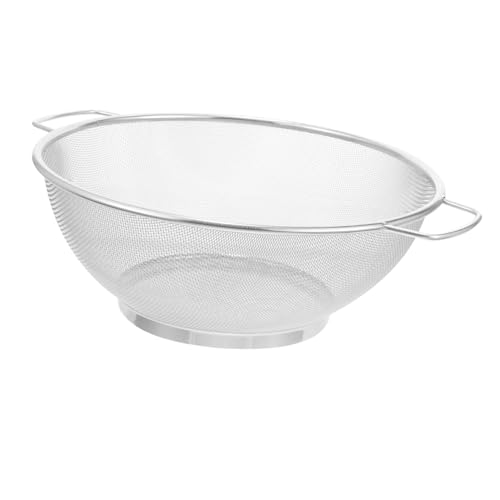ANDRESLAD Edelstahl Siebkorb Feinmaschiges Abflusssieb mit Griffen Rostfrei Langlebig Multifunktionales Küchensieb für Gemüse Waschen und Öl Filtern Praktischer Spülbeckeneinsatz ANDRESLAD Edelstahl Siebkorb Feinmaschiges Abflusssieb mit Griffen Rostfrei Langlebig Multifunktionales Küchensieb für Gemüse Waschen und Öl Filtern Praktischer Spülbeckeneinsatz von ANDRESLAD