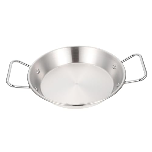 ANDRESLAD Edelstahl Snackhalter Flacher Servierteller mit Zwei Griffen für Pommes Frittierte Snacks und Meeresfrüchte Spülmaschinenfest Robust für Restaurant und Picknick ANDRESLAD Edelstahl Snackhalter Flacher Servierteller mit Zwei Griffen für Pommes Frittierte Snacks und Meeresfrüchte Spülmaschinenfest Robust für Restaurant und Picknick von ANDRESLAD